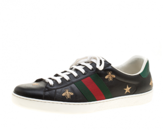 Gucci Ace Embroidered Bees and Stars (Black)