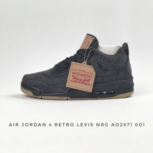 Levi's x Air Jordan 4 Retro Black Denim